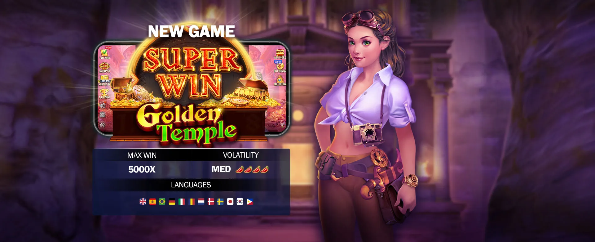 Vibrant 8k8 Slot game interface with various winning symbols and jackpot notifications.